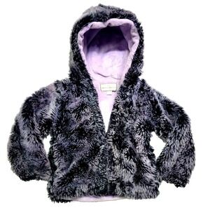 American Widgeon Sherpa Faux Fur Soft Long-Sleeve Hooded Plush Coat Kids/Girls 6